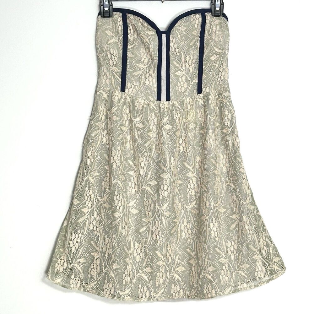 Pins and Needles Urban Outfitters Strapless Lace Corset Dress As Seen On TV M